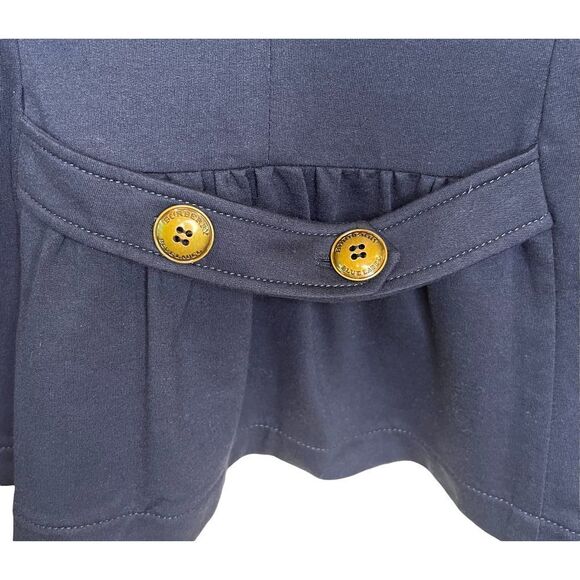 Burberry Blue Label Navy Cotton Knit Blazer Size 36 - Picture 4 of 8